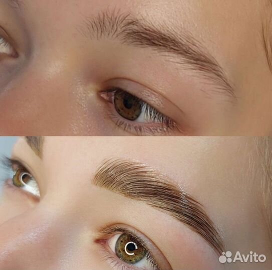 Ламинирование и бровей и ресниц