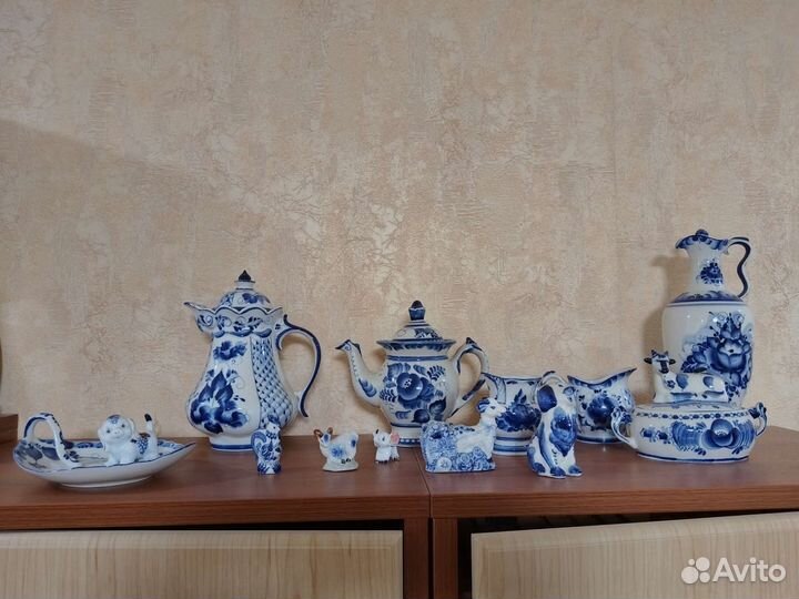 Сервиз Гжель