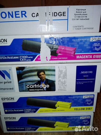 AcuLaser C1100 Epson C1100/CX11 катриджи
