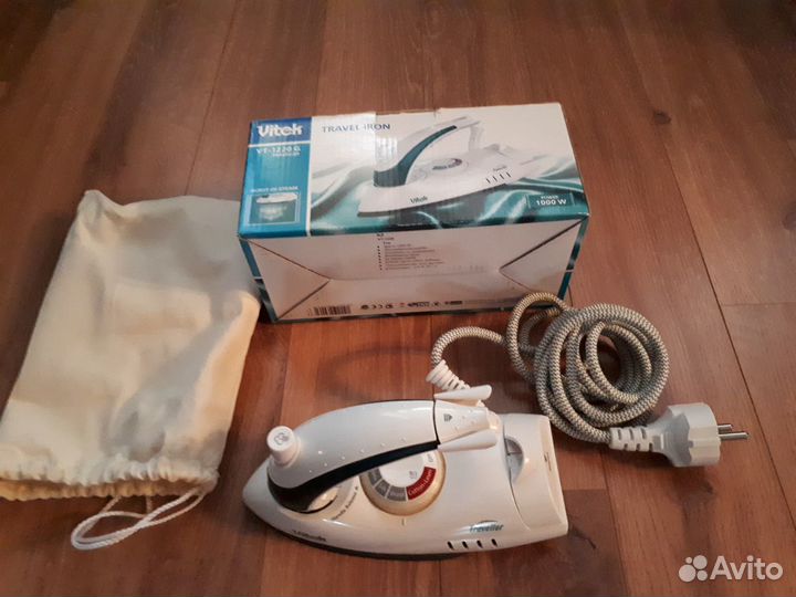 Дорожный утюг Vitek VT-1220 G новый, дорожный