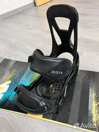 Сноуборд комплект Volkl 160 + Burton L в идеале