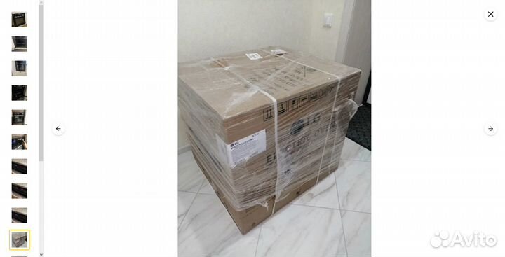 Новый черный сенсорный шкаф LG wsezd7225B1