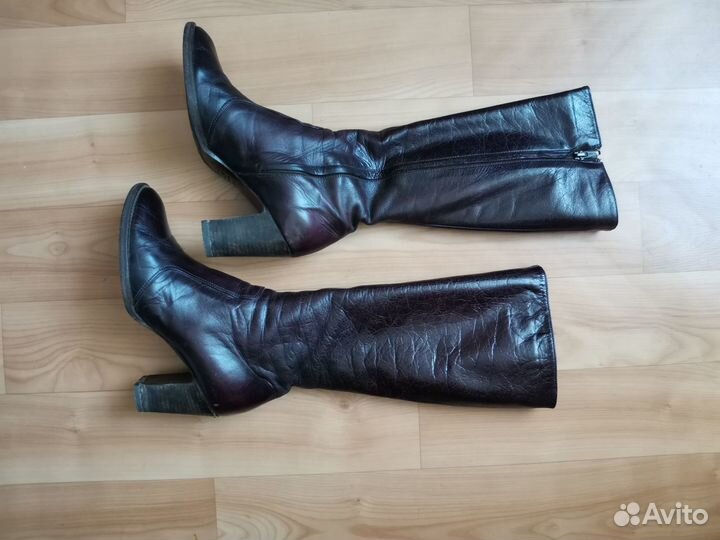 Женские демисезонные сапоги натуральная кожа 37 р