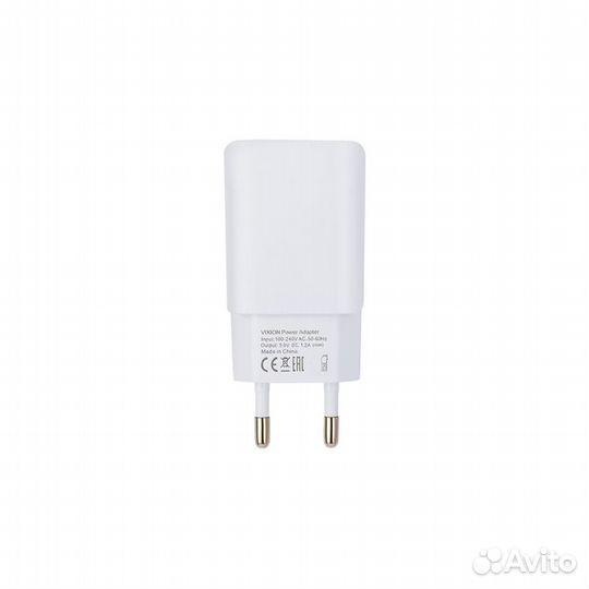 Блок питания vixion L2 2xUSB, 1.2A белый