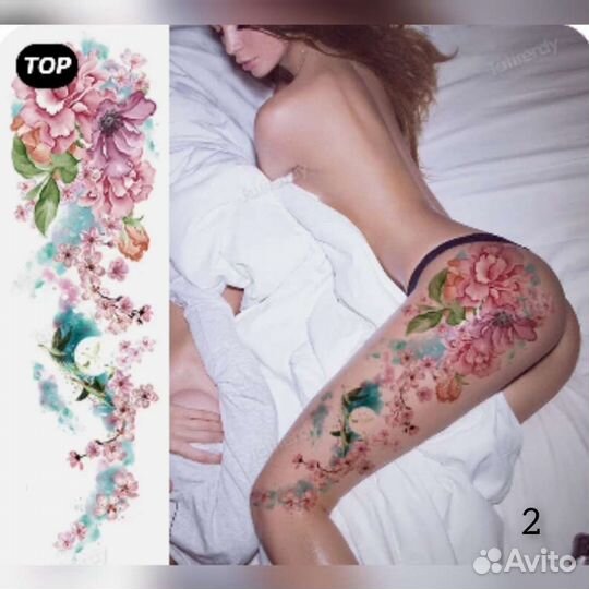 Красивые временные тату наклейки для девушек