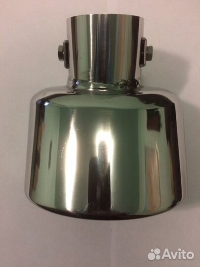 Насадка на глушитель (нержавейка) со скосом гнутая