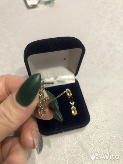 Серьги серебро