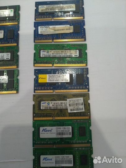 Оперативная память ddr3,ddr2 по 1гб