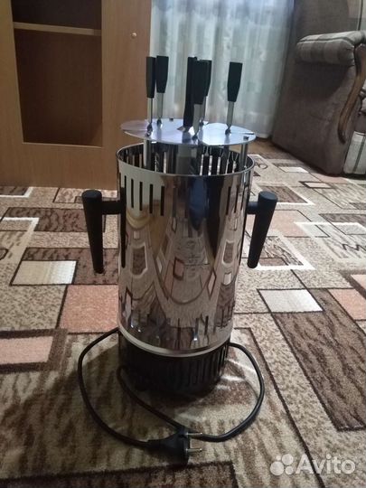 Электрошашлычница новая