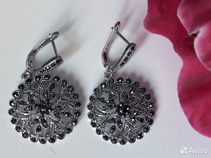 Серьги серебряные