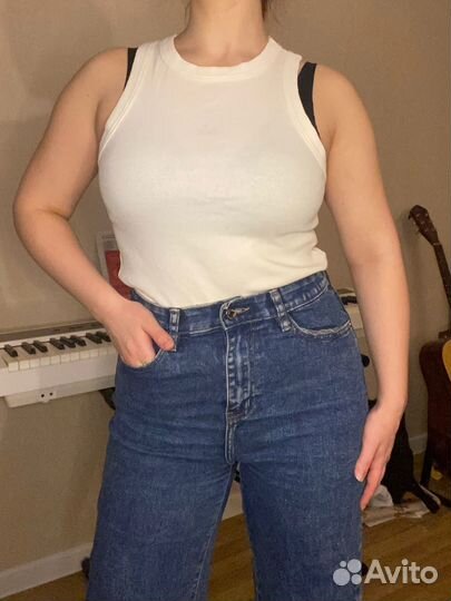 Джинсы женские широкие