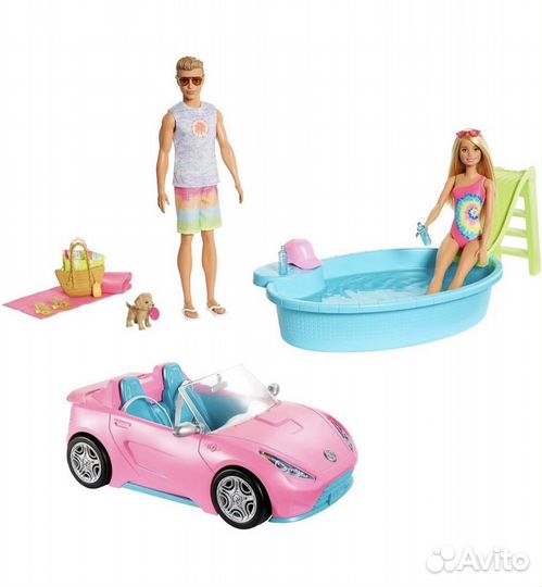 Кукла Barbie и Ken (2 куклы +автомобиль)