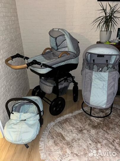 Коляска 3 в 1 (цвет Тиффани)