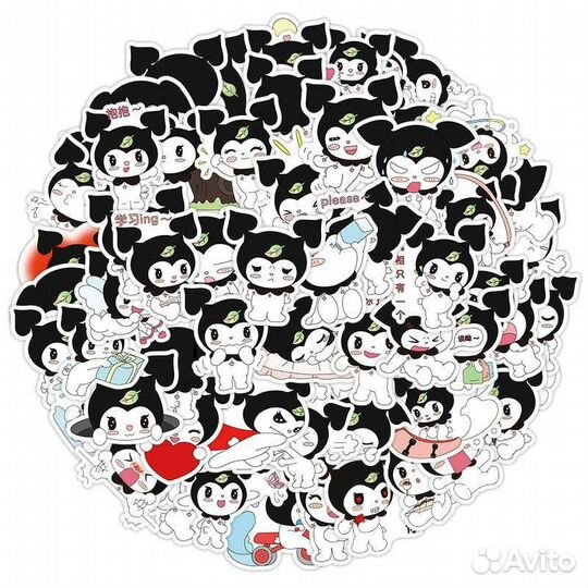 Наклейки стикеры куроми, хелло китти, kitty,аниме