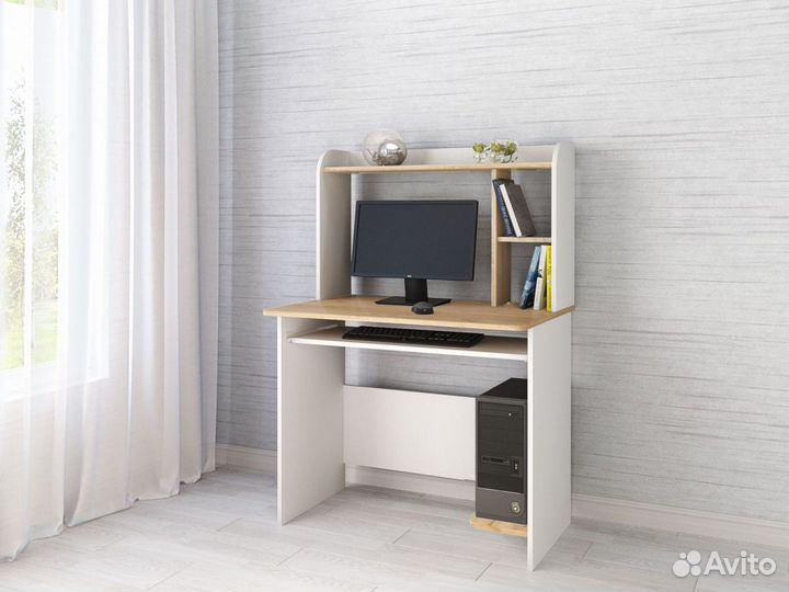 Стол компьютерный Белый