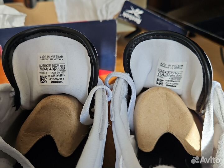 Кроссовки Reebok classic leather 40(us7,5) размер