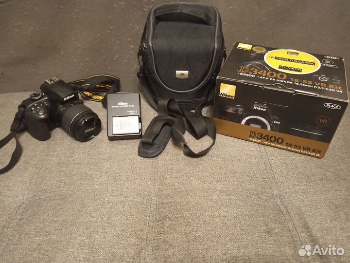 Фотоаппарат nikon d3400 kit 18-55mm