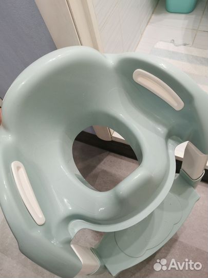 Сидушка накладка на унитаз со ступенькой