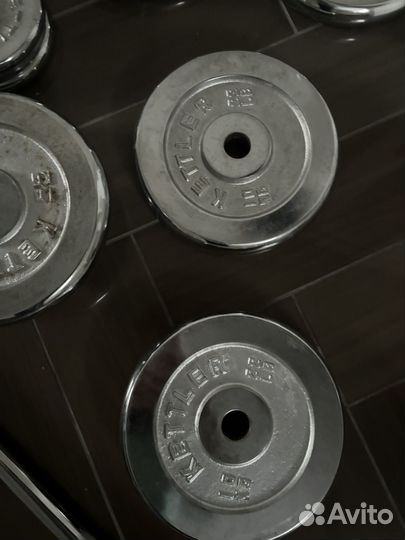 Гриф с блинами