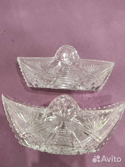 Ваза конфетница хрусталь СССР