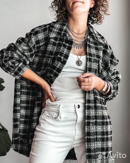 Куртка рубашка zara L