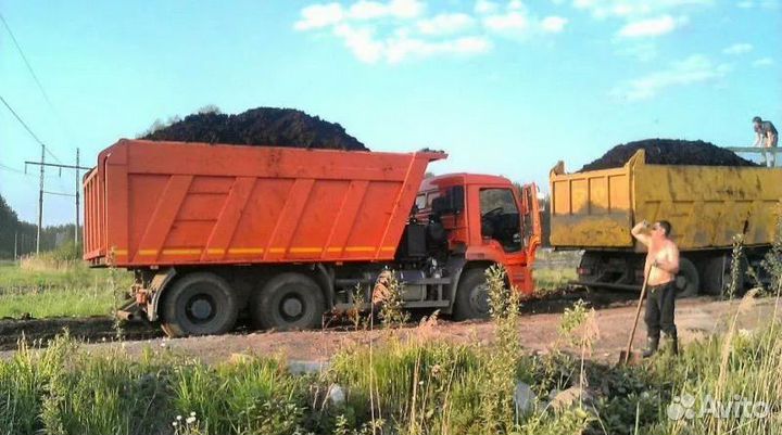 Доставка песка щебня плодородного грунта