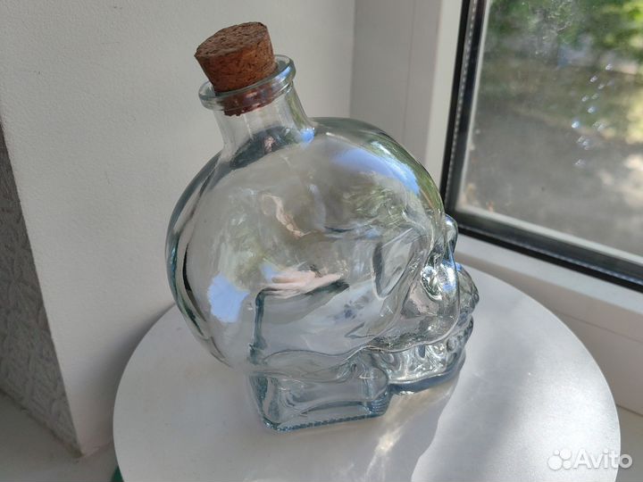 Бутылка штоф череп 380 мл