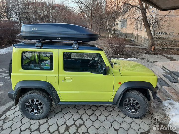 Автобокс на крышу Магнум 390, черный карбон, 185см