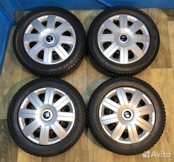 Колеса Peugeot/Citroen R16 зимние шипы Dunlop