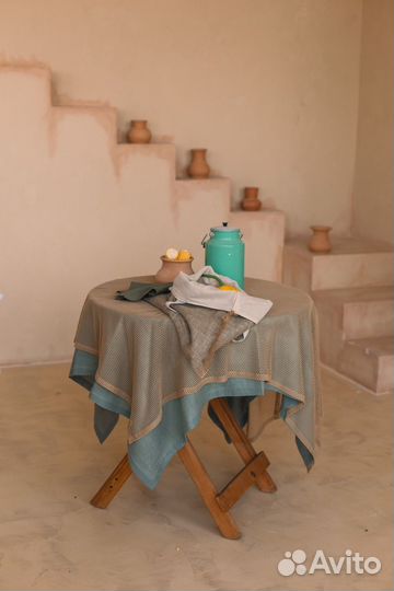 Скатерть льняная 140/220