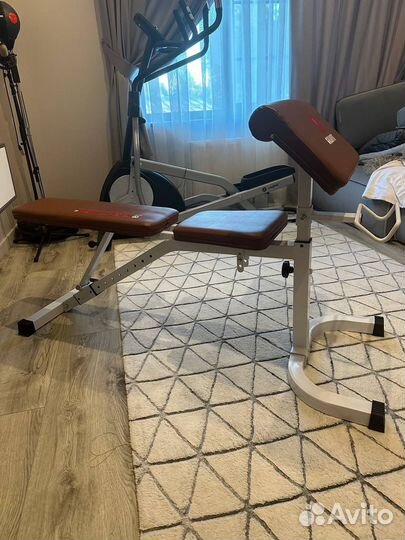 Скамья Скотта/для жима с партой для бицепса