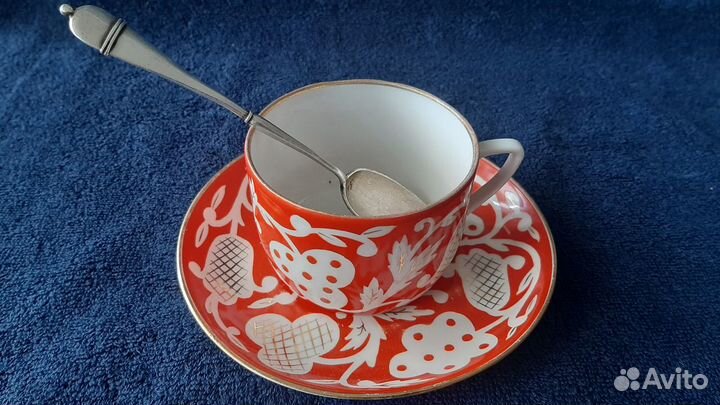 Чайная пара. Дулево. Клеймо 50-х годов. Редкость