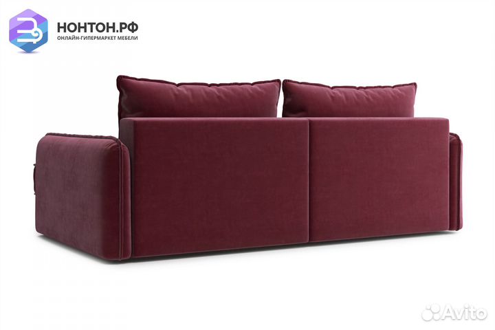 Диван угловой тик-так Антей бордовый