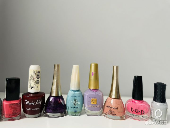 Лаки для ногтей пакетом: Orly,Pupa,Divage,наклейки