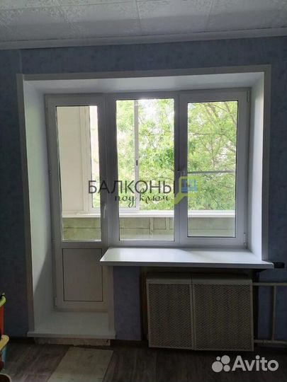 Остекление лоджии под ключ