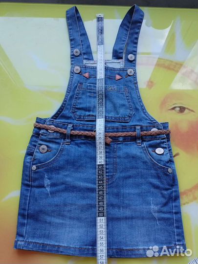 Джинсовый комбинезон для девочки