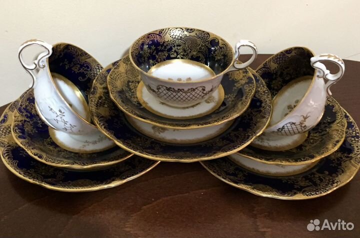 Роскошное чайное трио. Aynsley, Англия