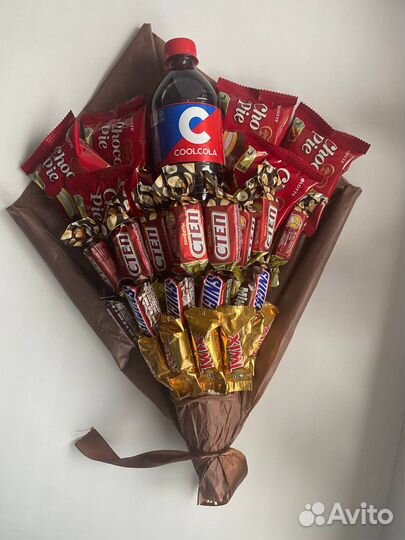 Сладкие букеты из конфет