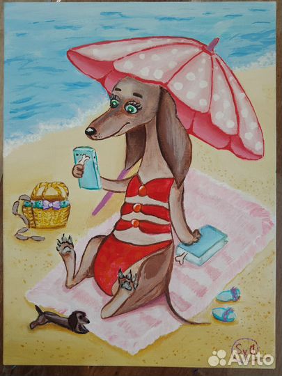 Картина акрилом на холсте