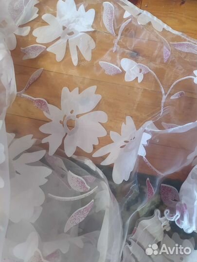 Тюль-органза для кухни (балкона)