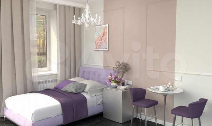 Апартаменты-студия, 10 м², 1/2 эт.