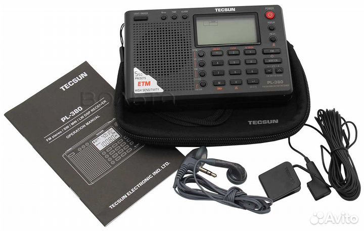 Цифровой радиоприемник Tecsun PL-380 black