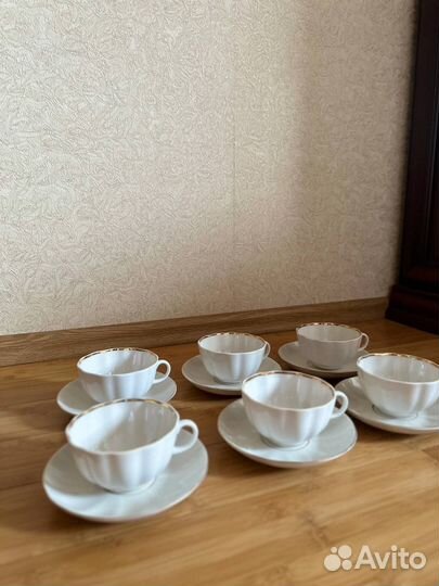 Чайный сервиз (чашки, блюдца) лфз