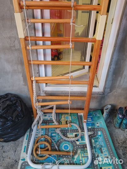 Детская шведская стенка деревянная