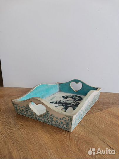 Поднос деревянный ручная работа