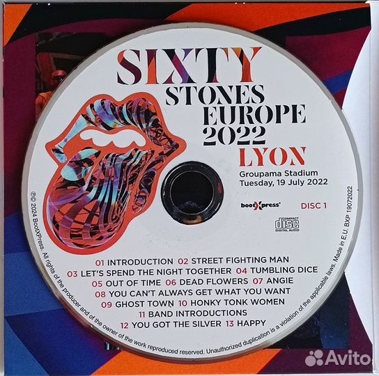 Rolling Stones Live France 2022 Sixty Tour 2CD