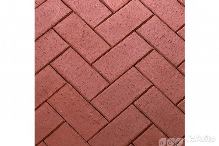 Клинкер тротуарный темно-красный 
