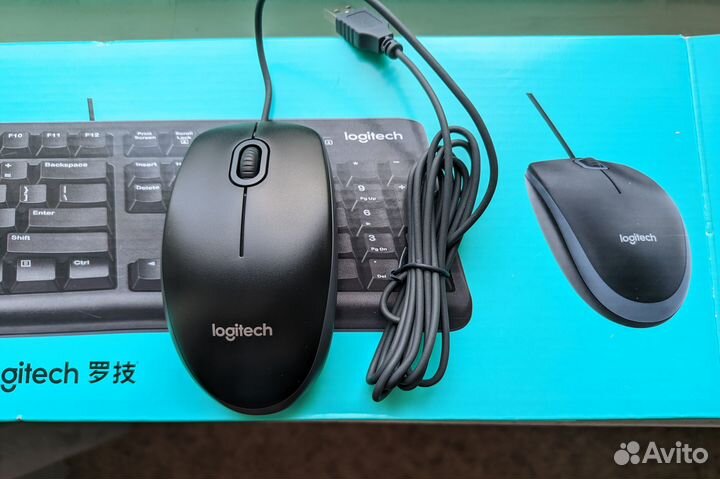 Комплект клавиатура+мышь Logitech MK120