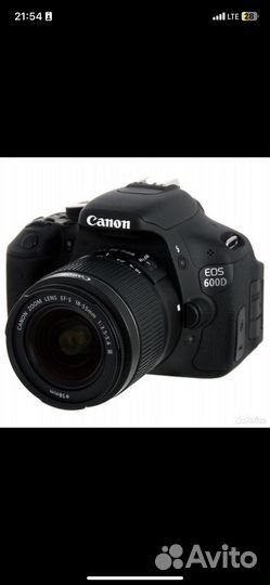 Зеркальный фотоаппарат canon 600d