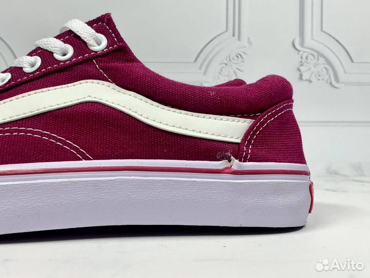 Кеды vans красные